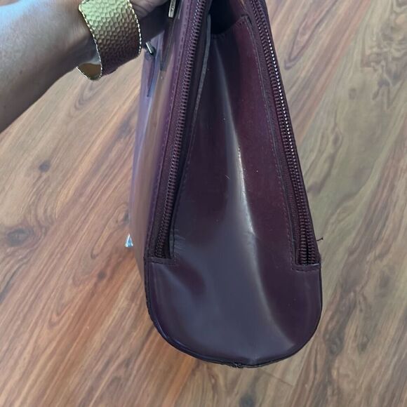 Furla purple eggplant handbag - Picture 6 of 8